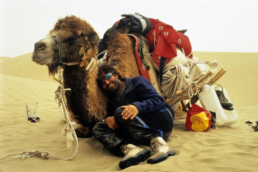 Bruno Baumann v poušti Taklamakan 