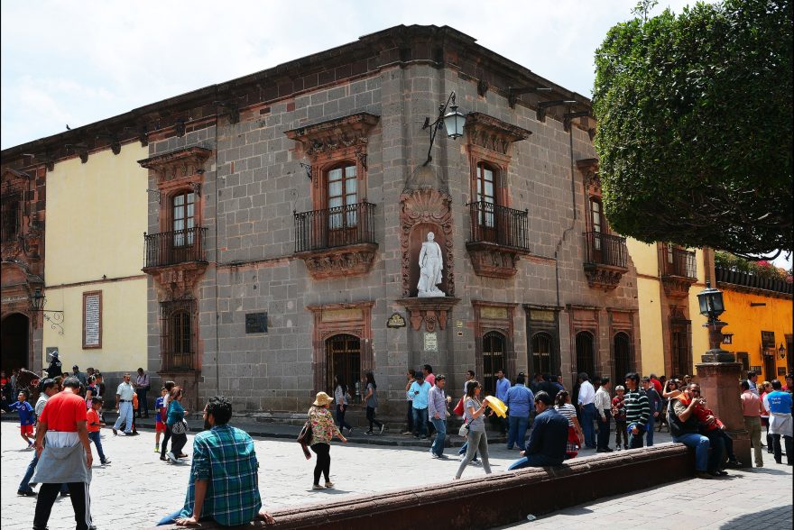 Staré domy v San Miguel de Allende, Mexiko