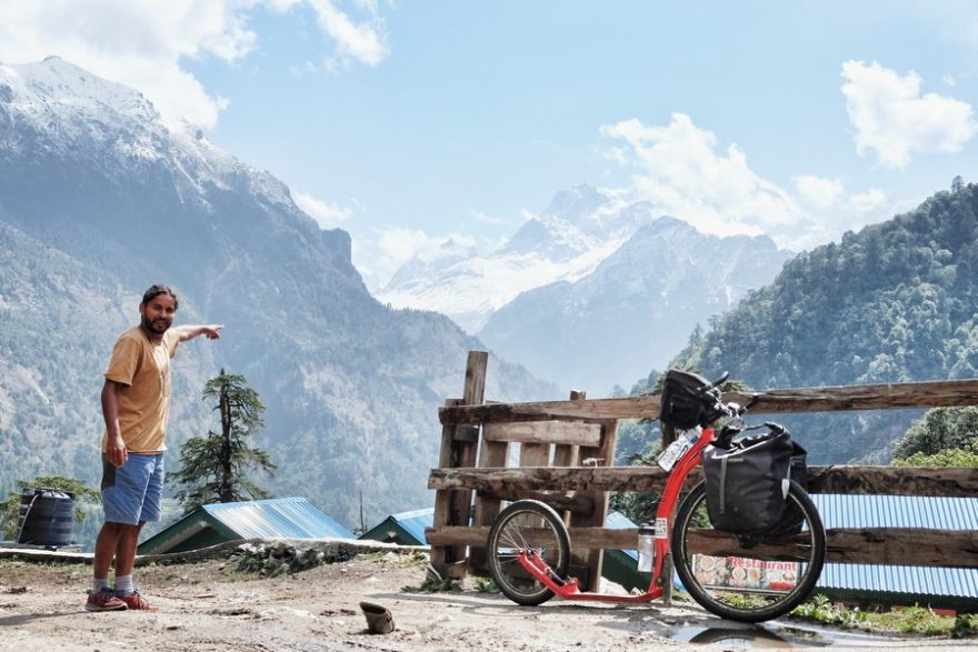 V Nepálu se Marek dostal až do výšky přes 3500 m na dohled Annapuren