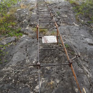 Žebřík na Via dell´ Amicizia, Lago di Garda