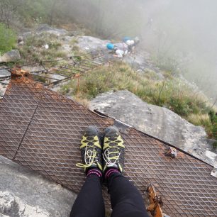 Žebřík na Via dell´ Amicizia, Lago di Garda