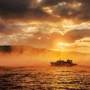 Romantický západ slunce