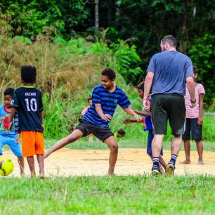 Fotbal v blátě s nejmladší generací