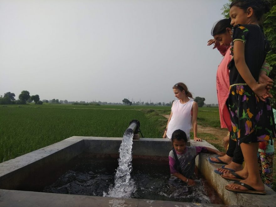 U bambi při východu slunce