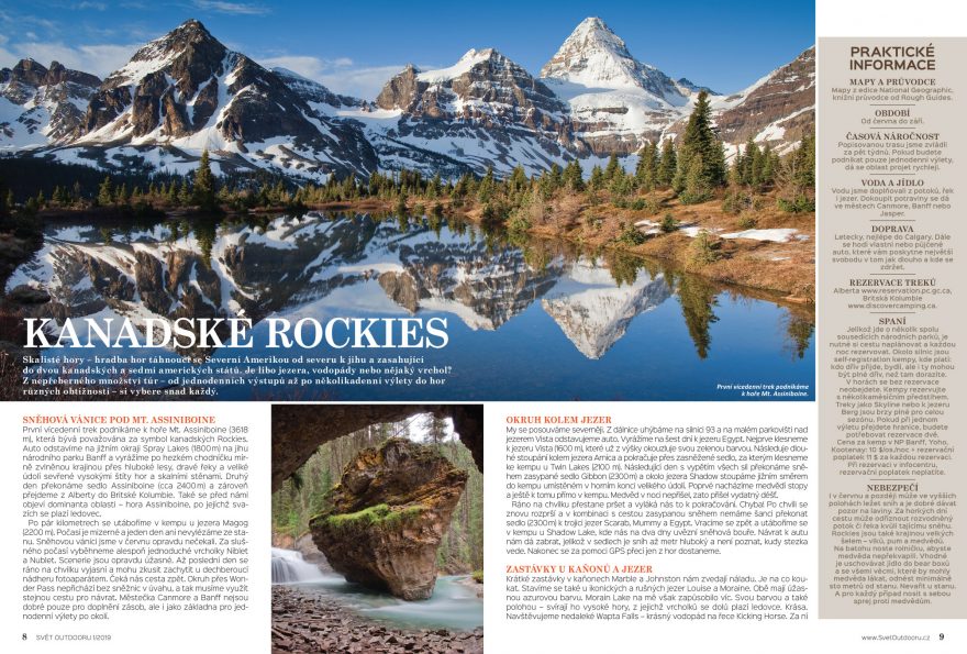 Tipy na trekování v kanadských Rockies.