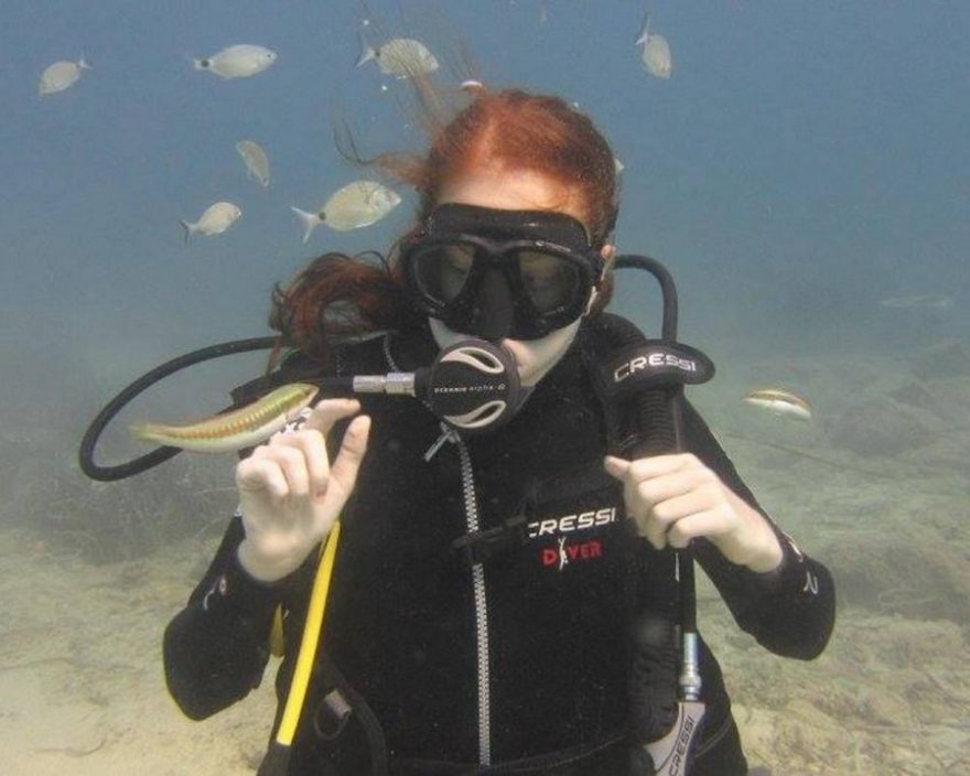 V obklopení rybiček