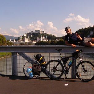 Jirka s kolem v Salzburgu