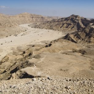 Negevská poušť neboli Negev na jihu Izraele