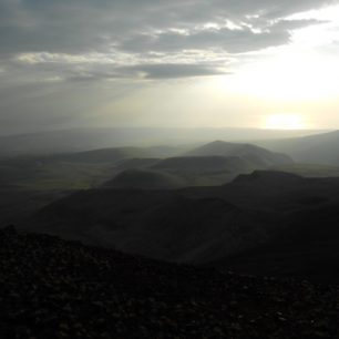 Pohled na Geghamské hory, Arménie