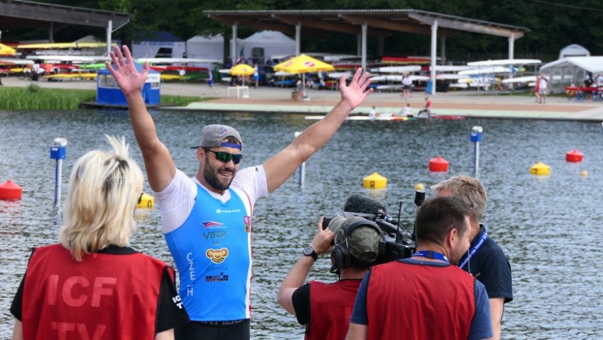 Kajakář Josef Dostál / F: ČSK