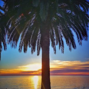 Západ slunce na břehu Černého moře, Garga