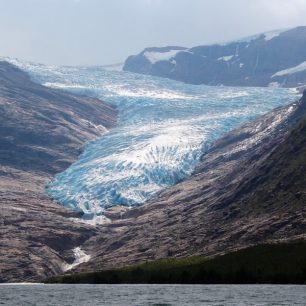 Ledovec Svartisen na Norské pevnině z archivu kapitána Tomáše Brázdila (ilustrační fotografie)