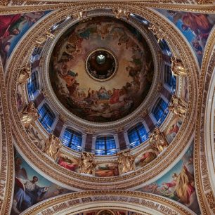 Chrám svatého Izáka – stavba nejvyšší pravoslavné katedrály v Petrohradě