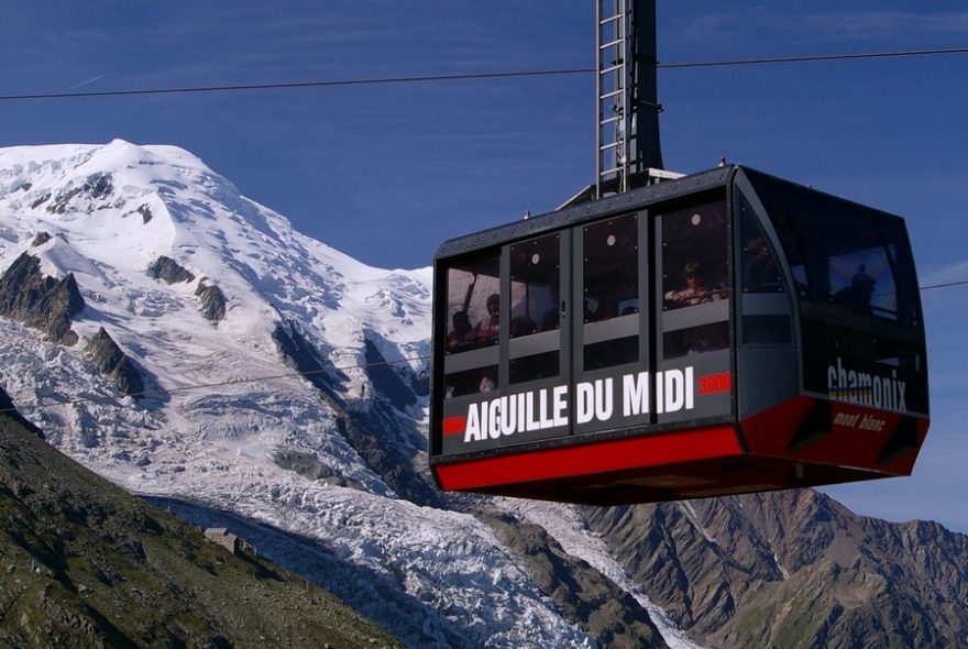 Lanovka na Aiguille du Midi