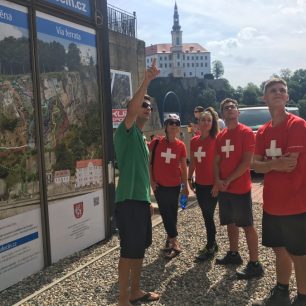 S pohybem na stěně se účastníci seznámili pod vedením Jana Maršíka