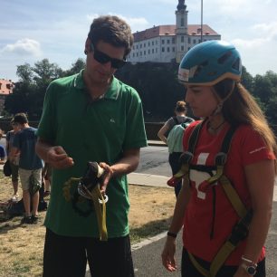 Jan Maršík a výherkyně Klára