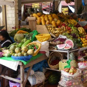 Nákupy na ovocném a zelném trhu...
