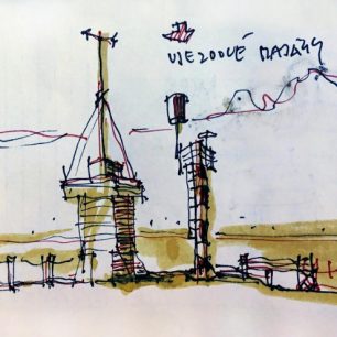 Vjezdové majáky - přístav Wadden