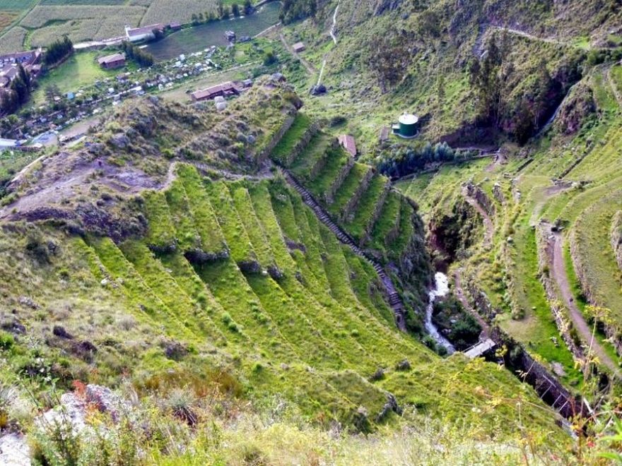 Incká políčka. Valle Sagrado, Cuzco, Peru