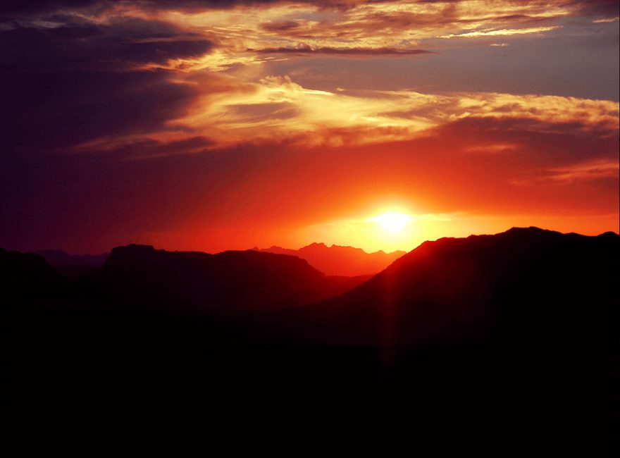 Wadi Rum při západu slunce