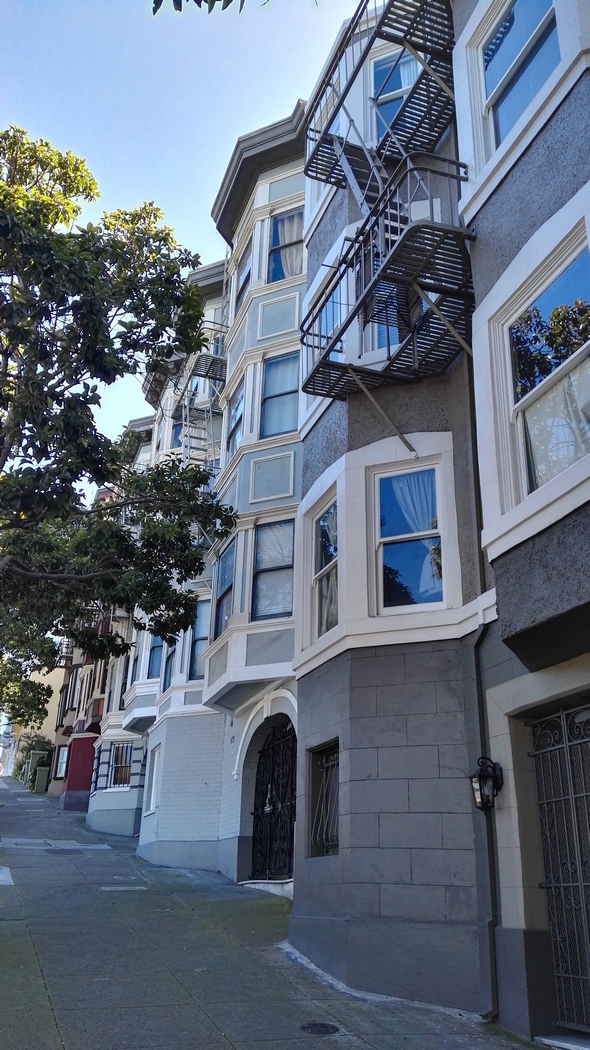 Dům, kde jsem bydlela - jeden z těch krásných, viktoriánských, kterým se v americké architektuře říká Painted Ladies...