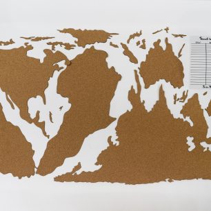Mapa světa má reálné zobrazení