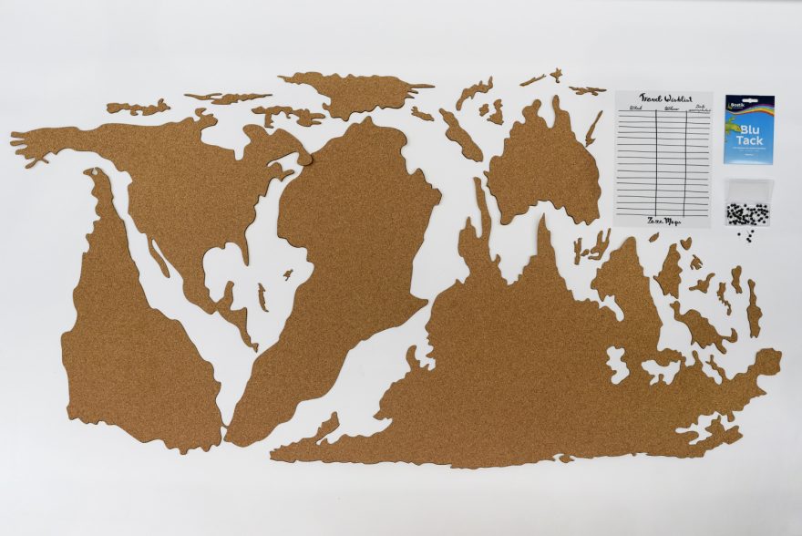 Mapa světa má reálné zobrazení