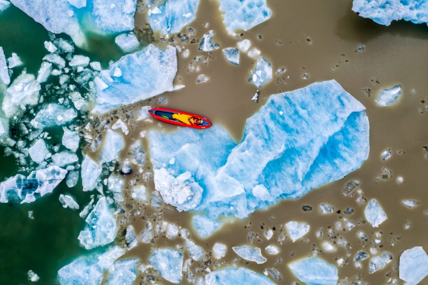 Island, foceno dronem