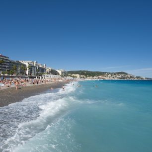 Neptune plage, Nice, Francie